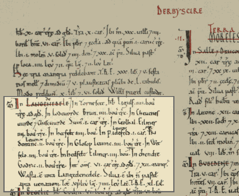 Thornset Domesday Entry